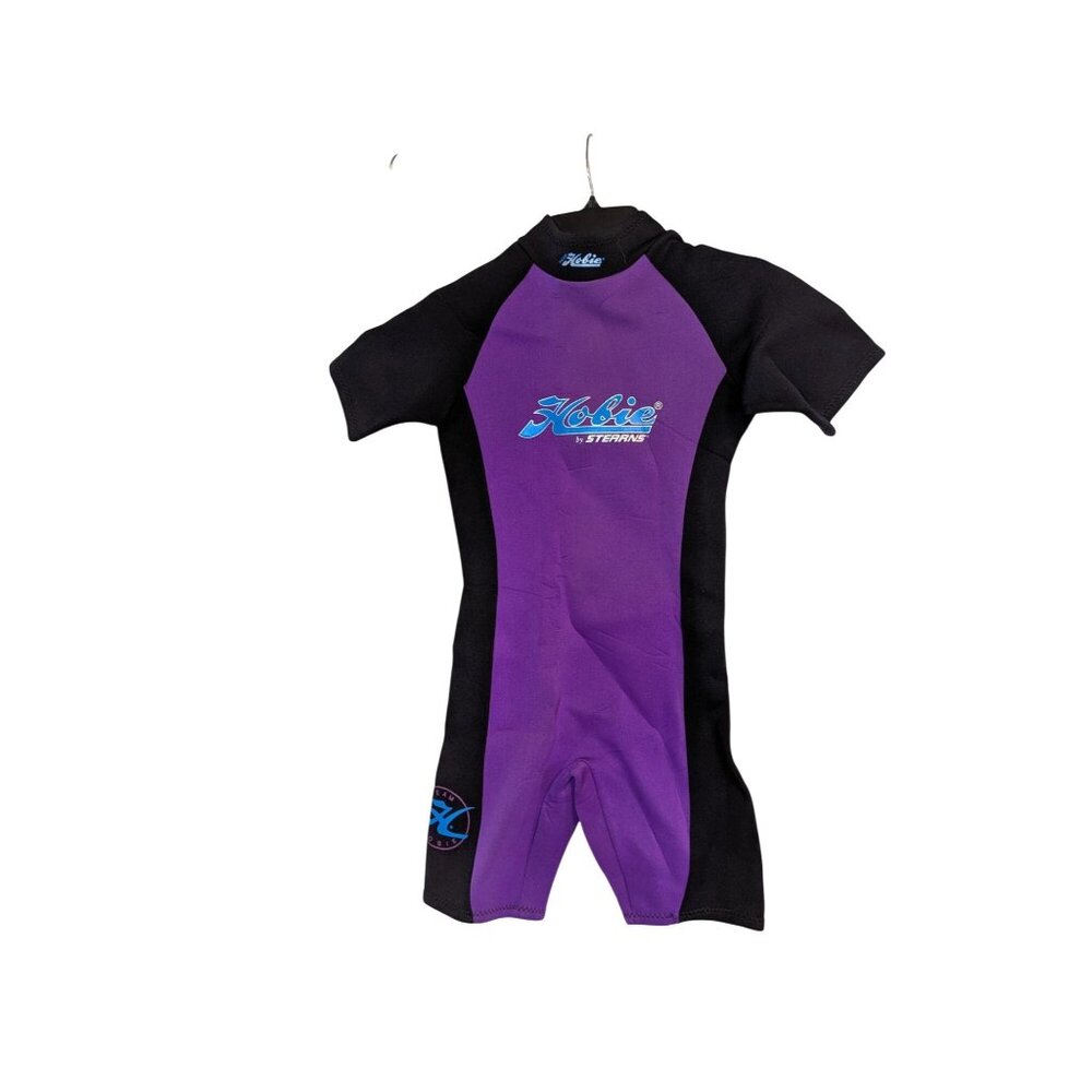 Hobie Youth Short Sleeve Wetsuit Black & Purple Neoprene Nylon L By Stearns Made